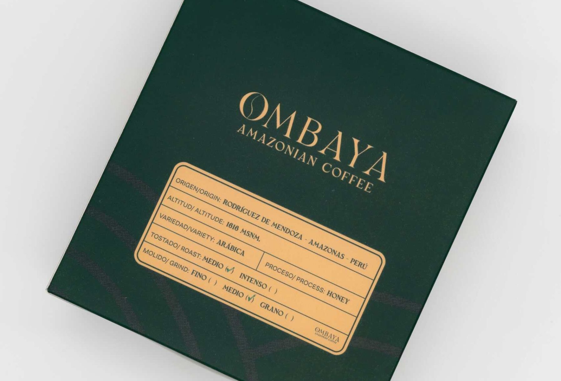 Presentación de Ombaya Cafe de arriba