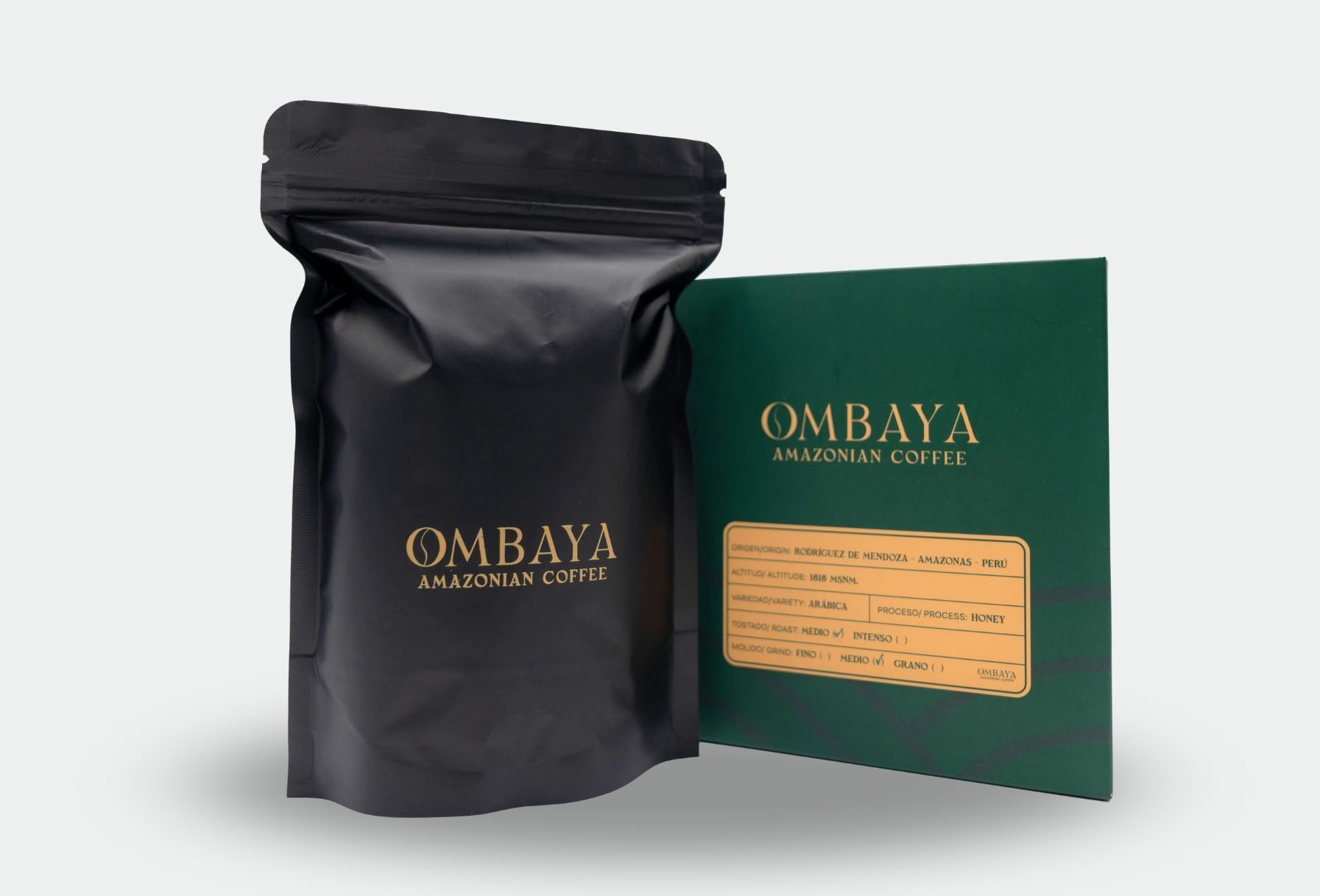 Presentación del producto Ombaya Café
