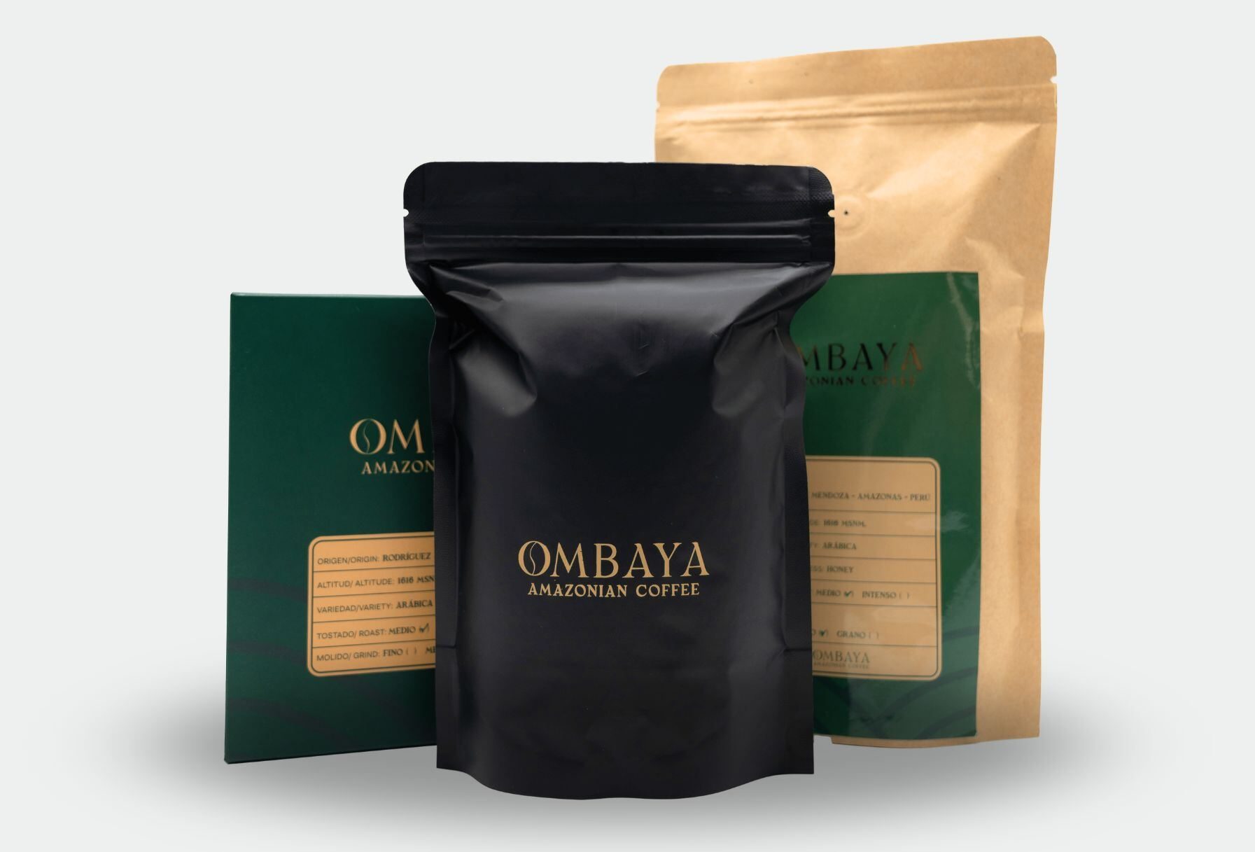 Presentación de todos los packs de Ombaya Café
